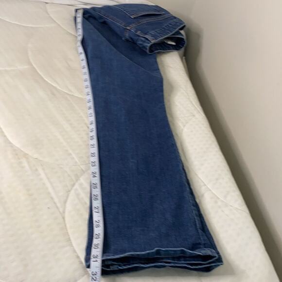 Boston Proper Dark/Medium High-Rise Slim Straight-Leg Jean Woman’s Jeans Size 8 - Picture 15 of 16